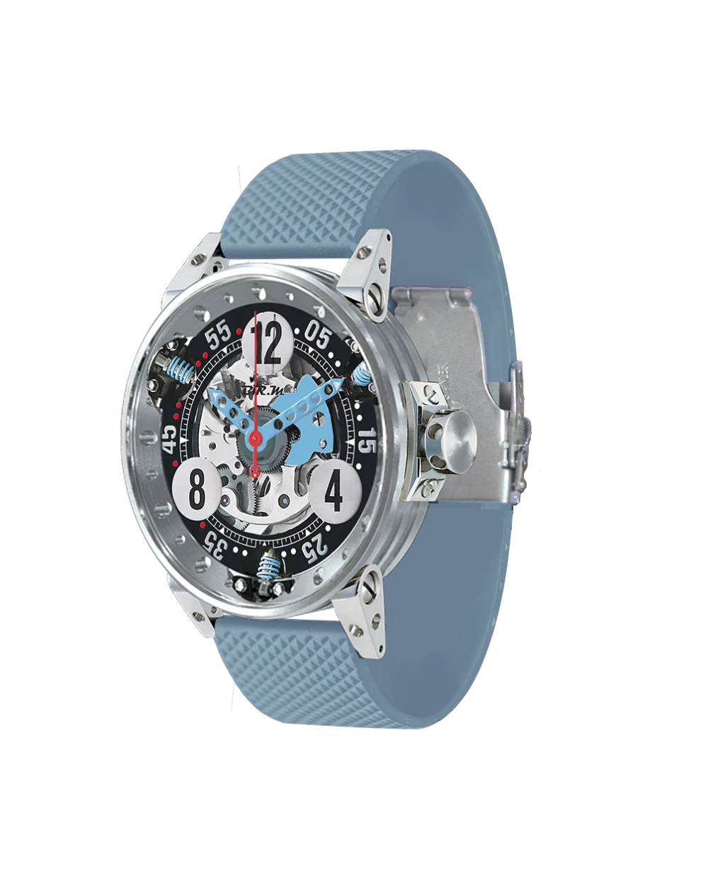 V6-44-SA Skelettiert Himmelblau