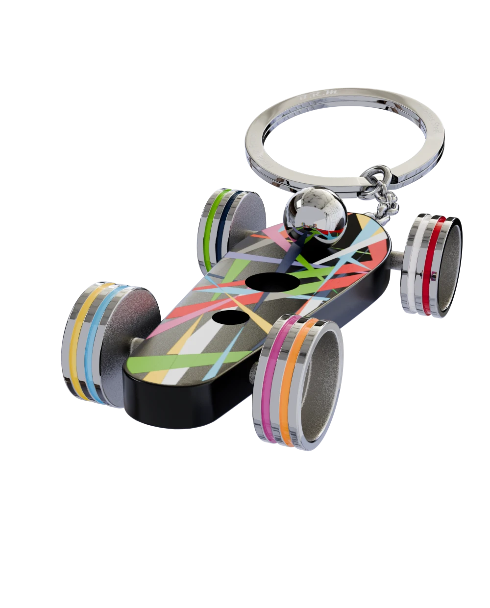 Porte-clés Bolides Art Car Noir — vue 2
