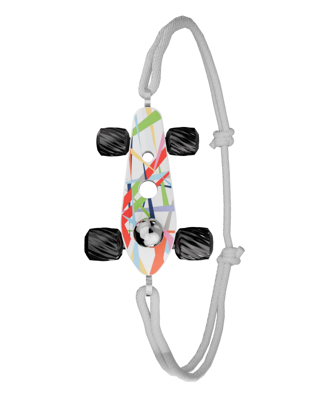 Bracelet Bolides Art Car Blanc — vue 2