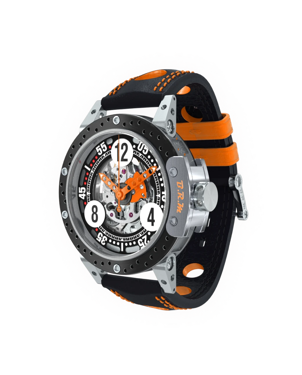 DDF6-46 Skelettuhr Orange