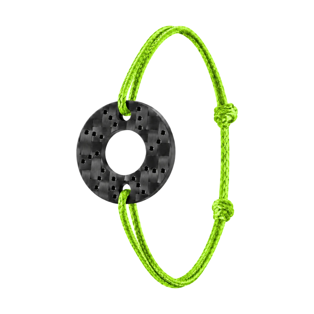 Bracciale Brake in carbonio — verde mela
