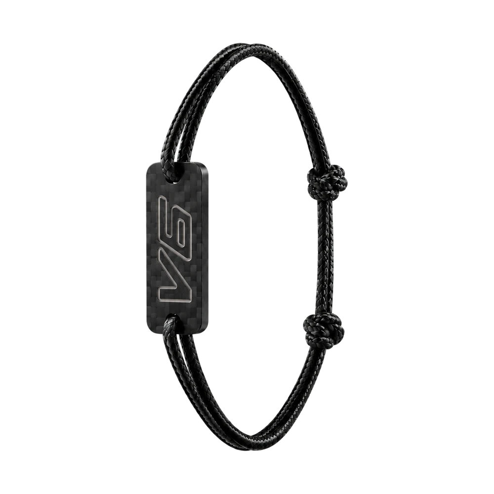 Bracciale V6 in carbonio — nero