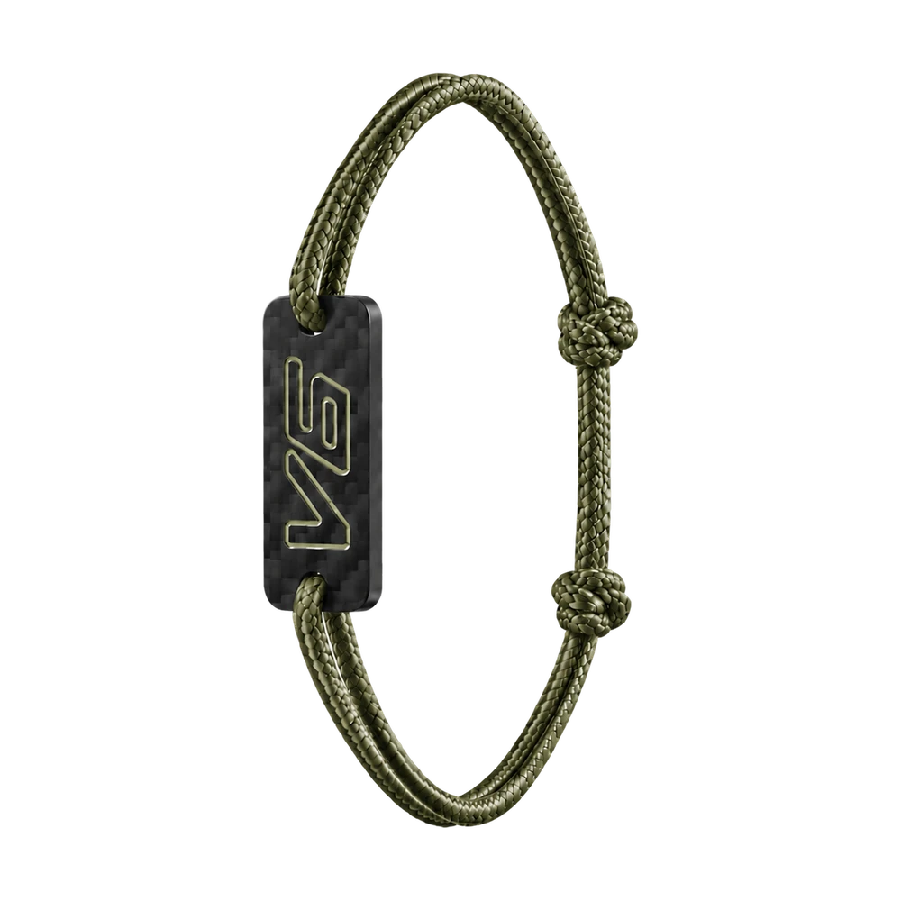 Bracciale V6 in carbonio — kaki