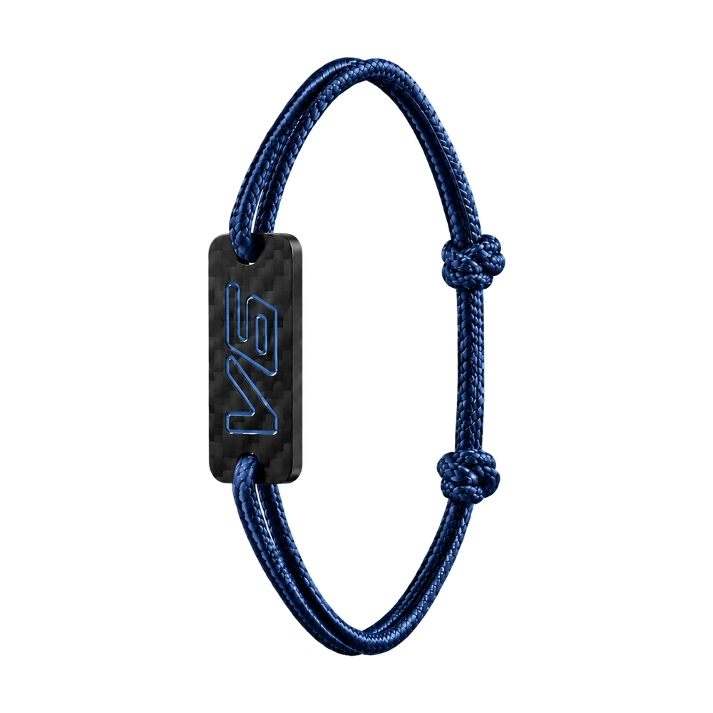 Bracciale V6 in carbonio — blu navy