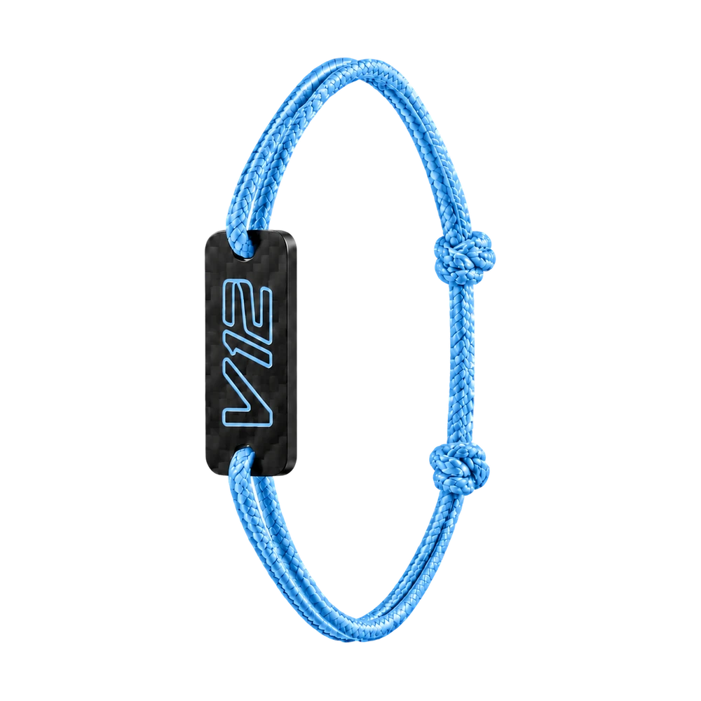 Bracciale V12 in carbonio — azzurro