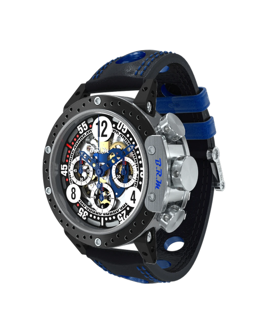DDF12-46 Squelette Bleu Foncé